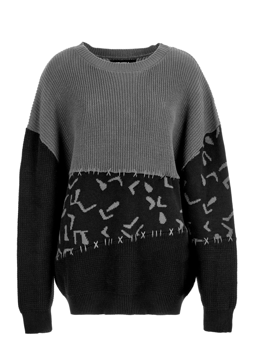 Abstract Longline Sweater - Image 5