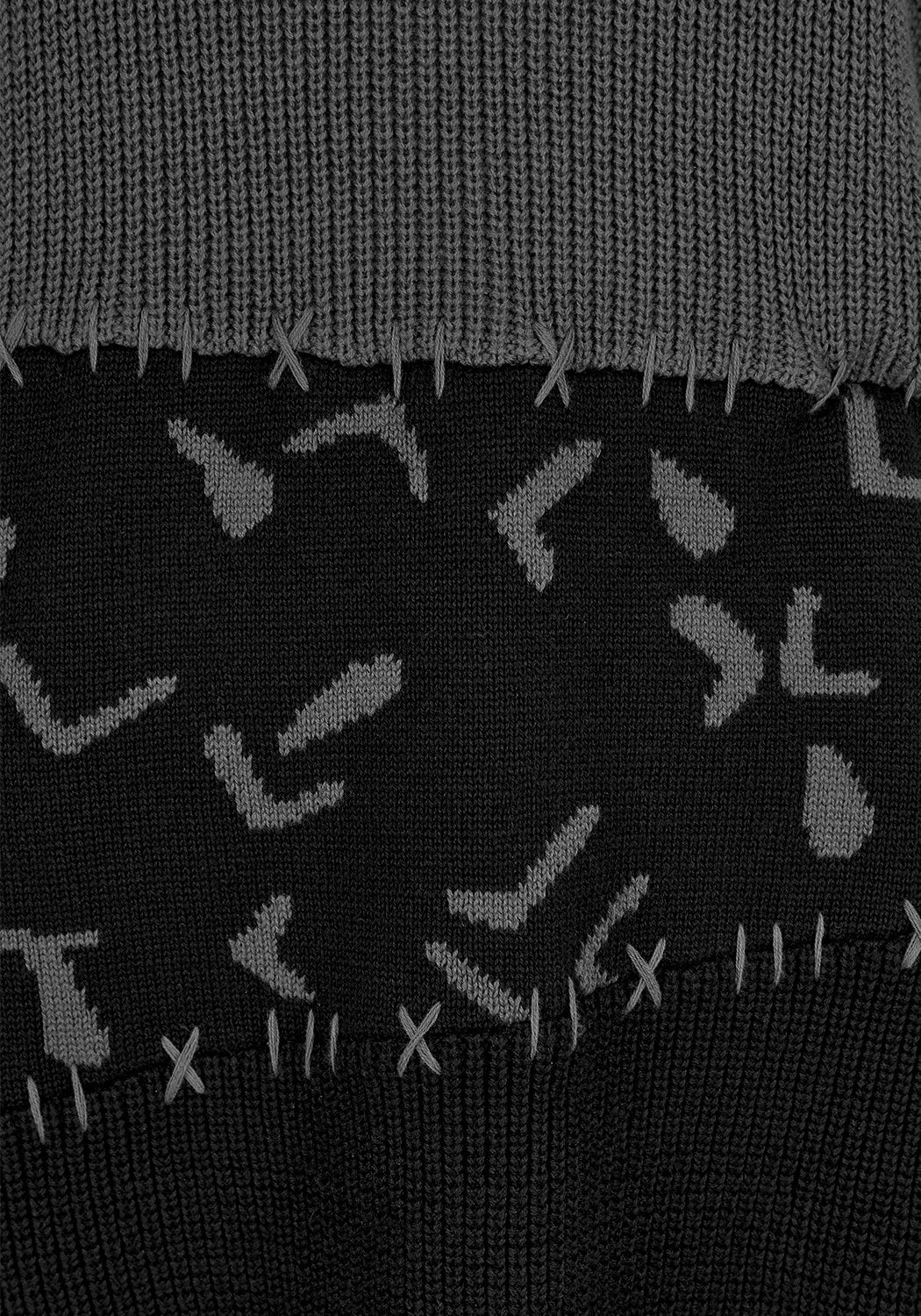 Abstract Longline Sweater - Image 8