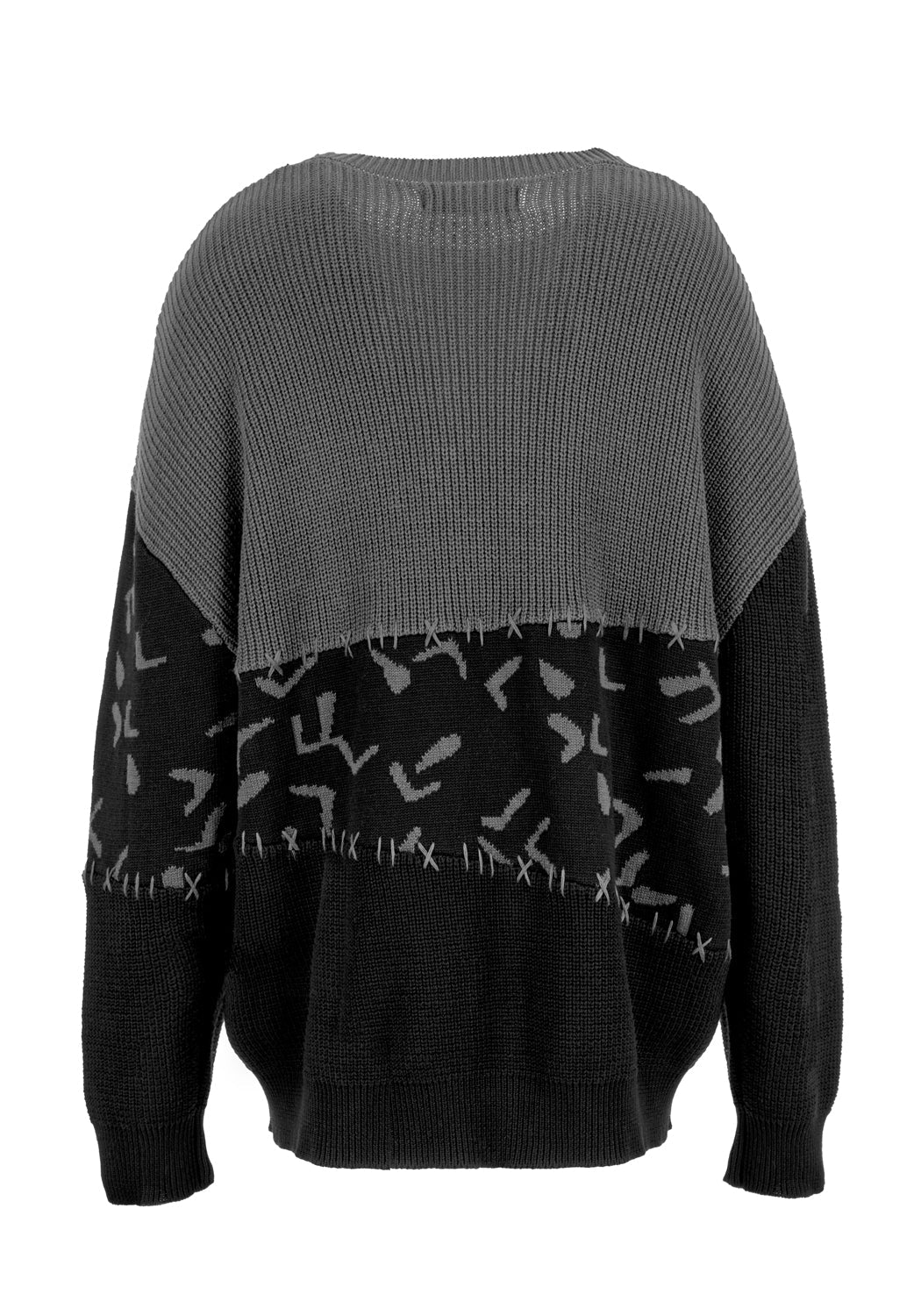 Abstract Longline Sweater - Image 9