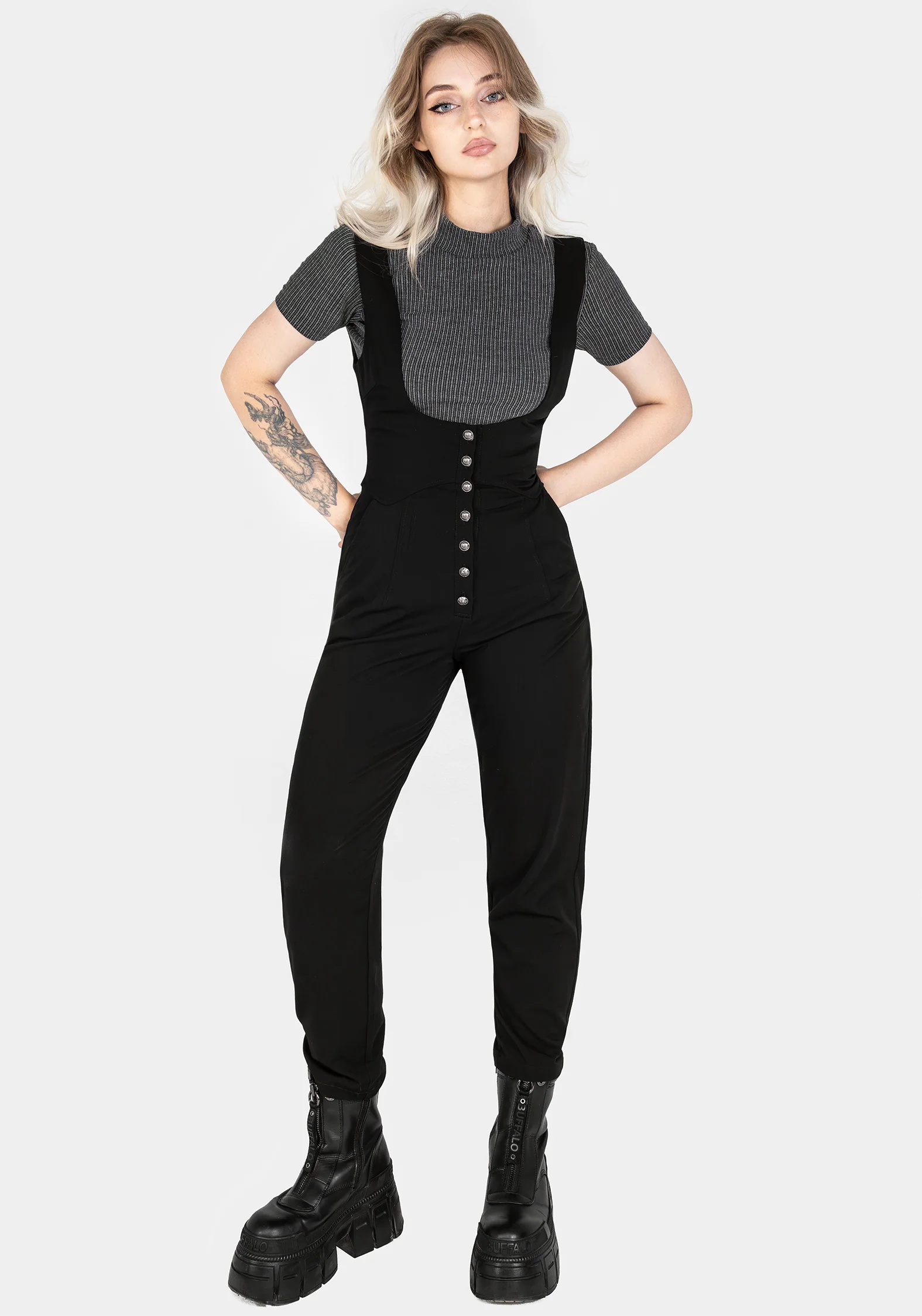 Alicia Tailored Suspender Jumpsuit - Image 4
