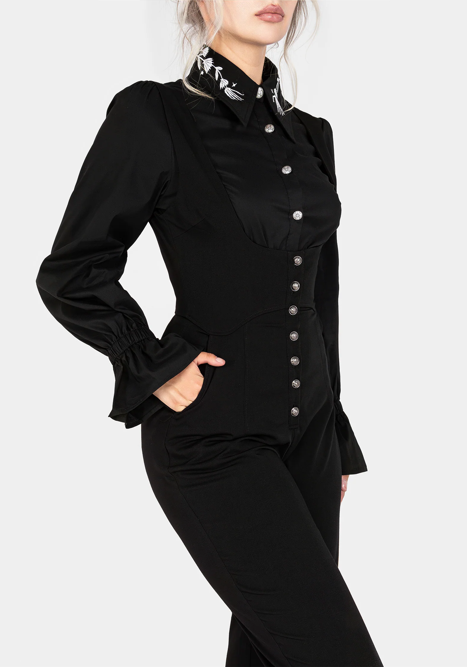 Alicia Tailored Suspender Jumpsuit - Image 8