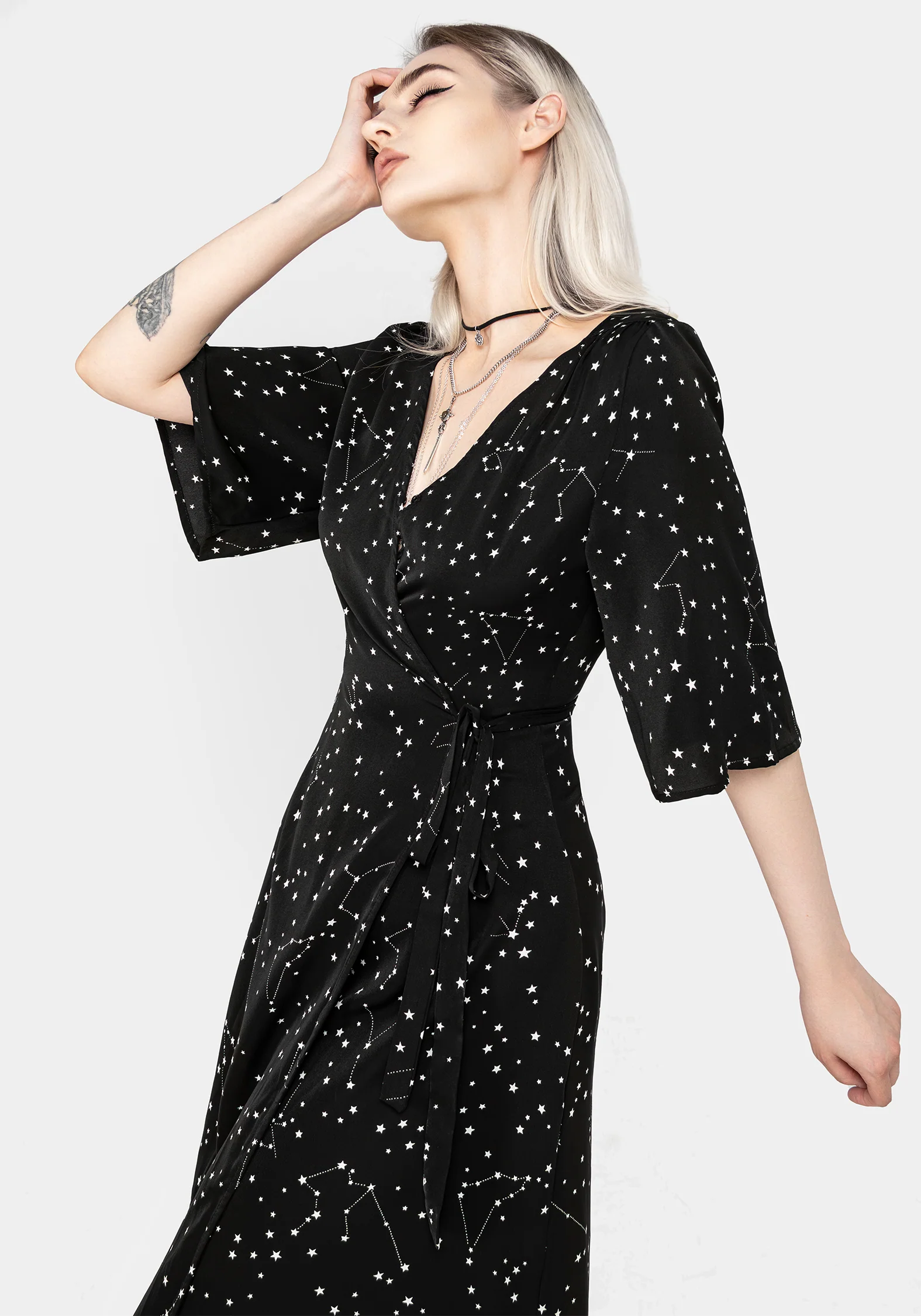 Celestial Midi Kimono Dress - Image 5
