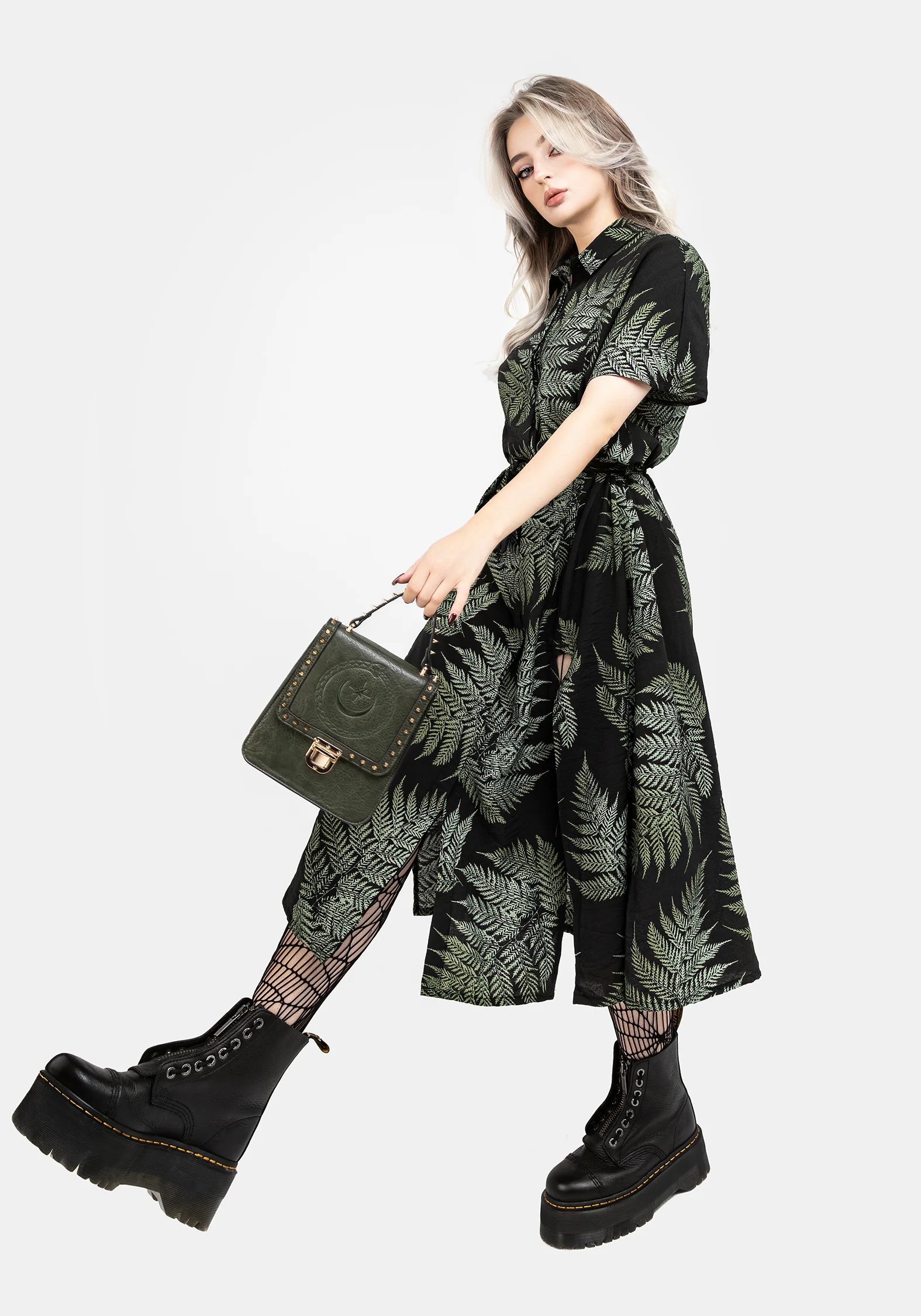 Fern Midi Shirt Dress - Image 8