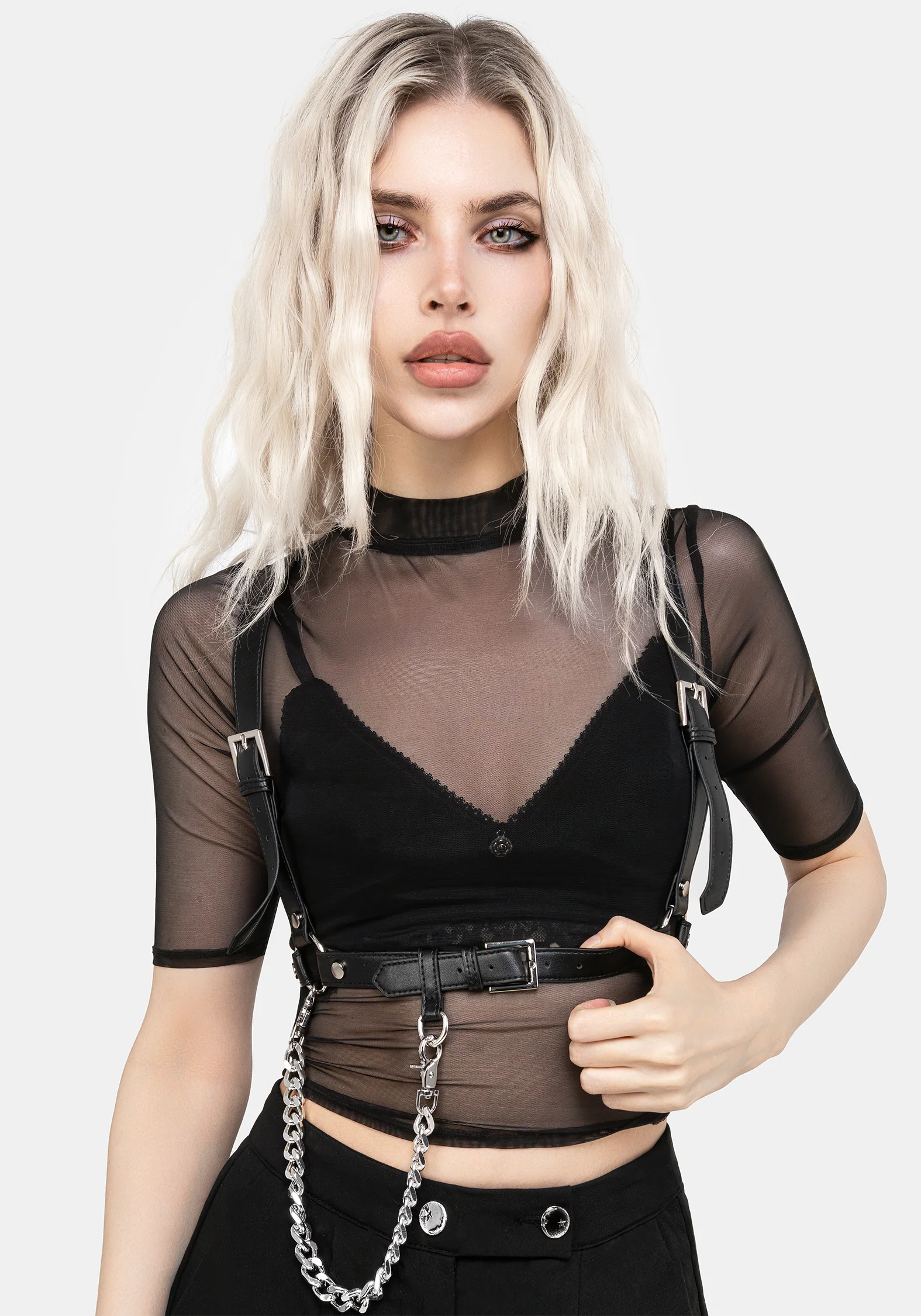 Jinx Mesh Short Sleeve Top - Image 4