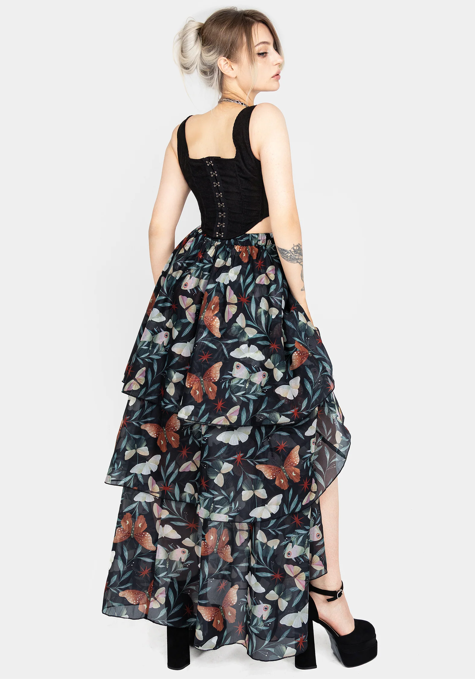 Mariposa Split Tiered Organza Skirt - Image 3