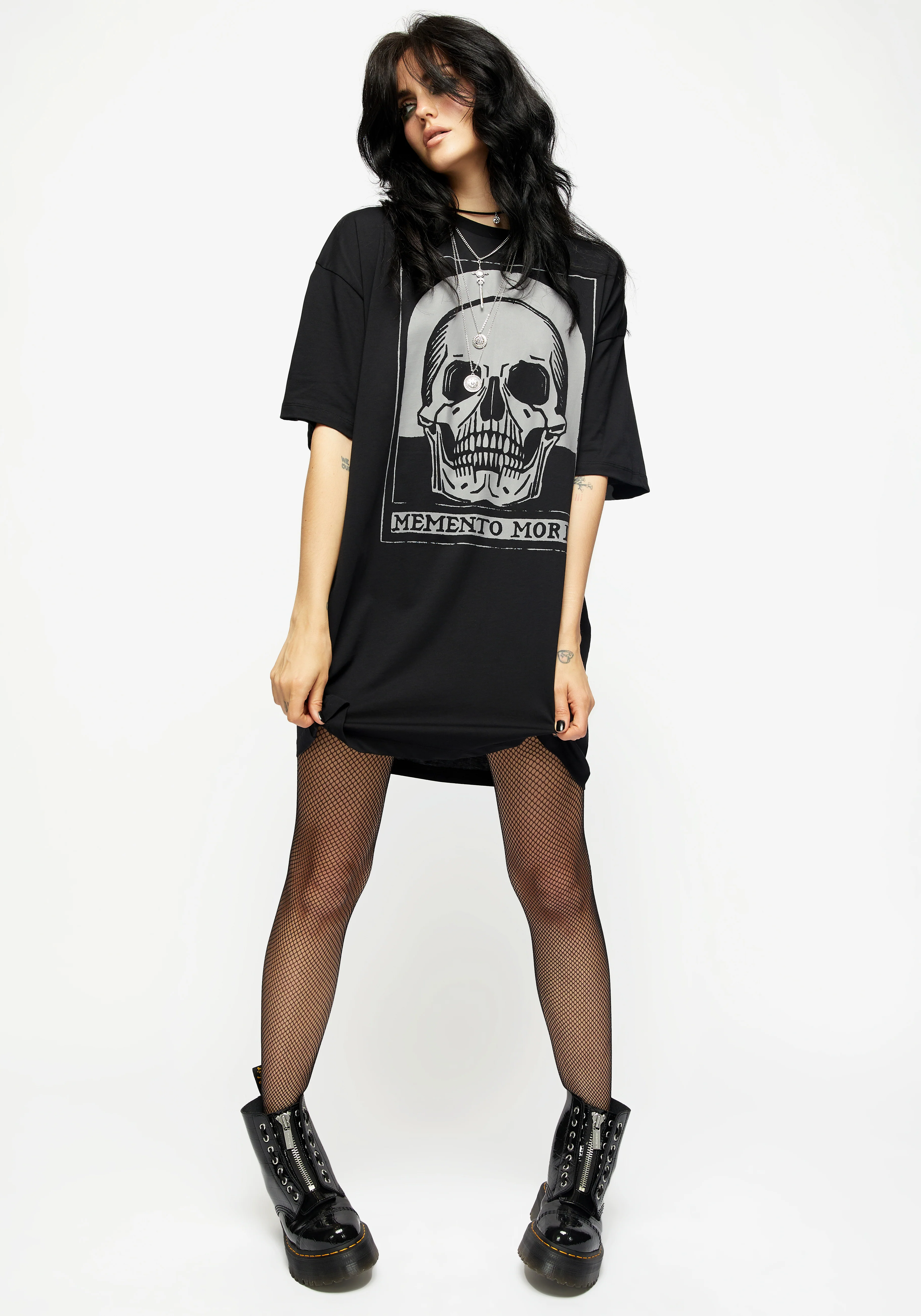 Memento Mori Tee Dress - Image 6
