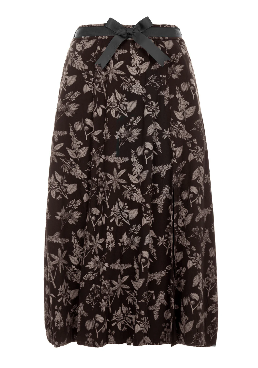 POISONOUS PLANT SPLIT MIDI SKIRT - Image 10