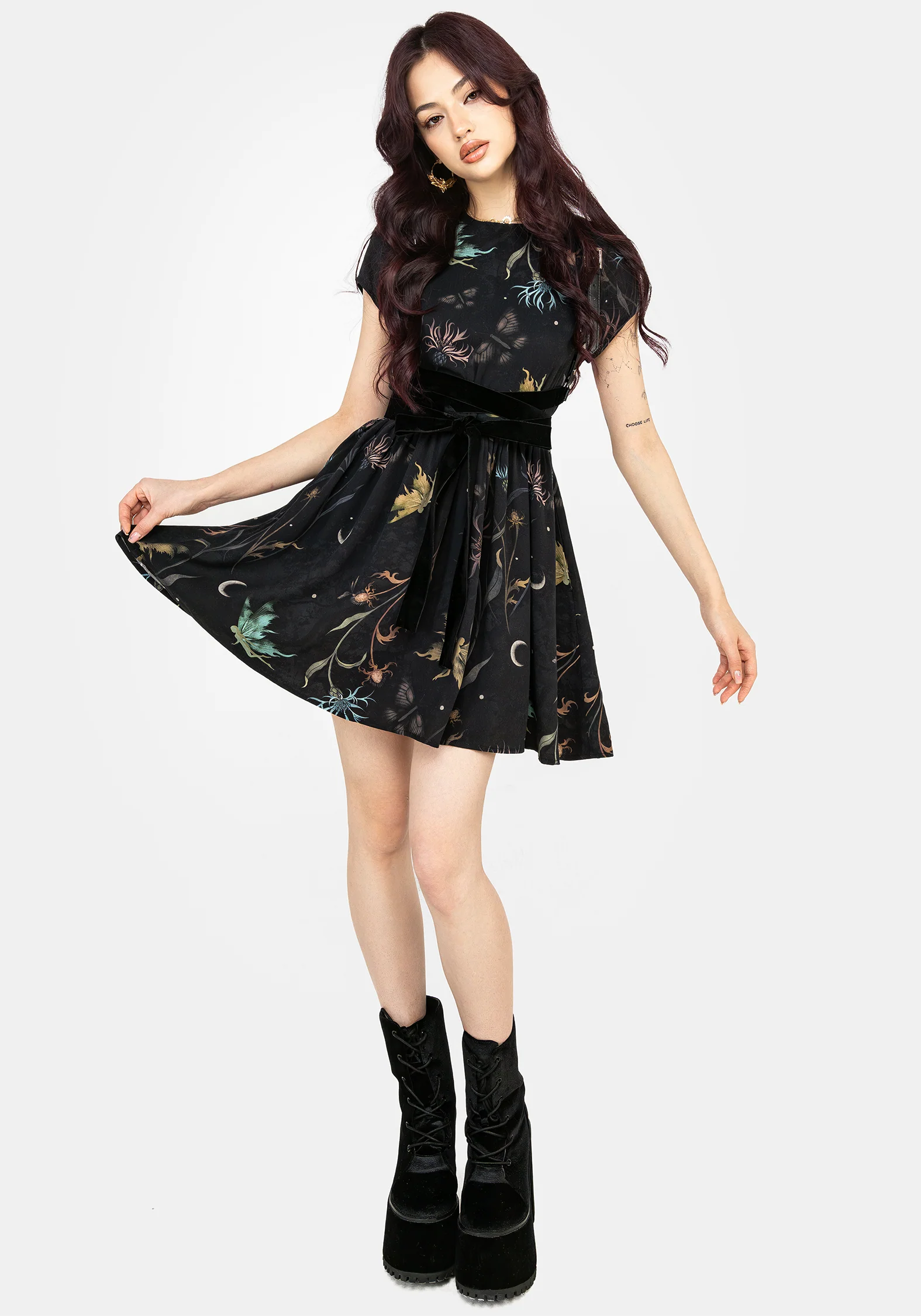 Rosanella Floral Print Mini Smock Dress - Image 4