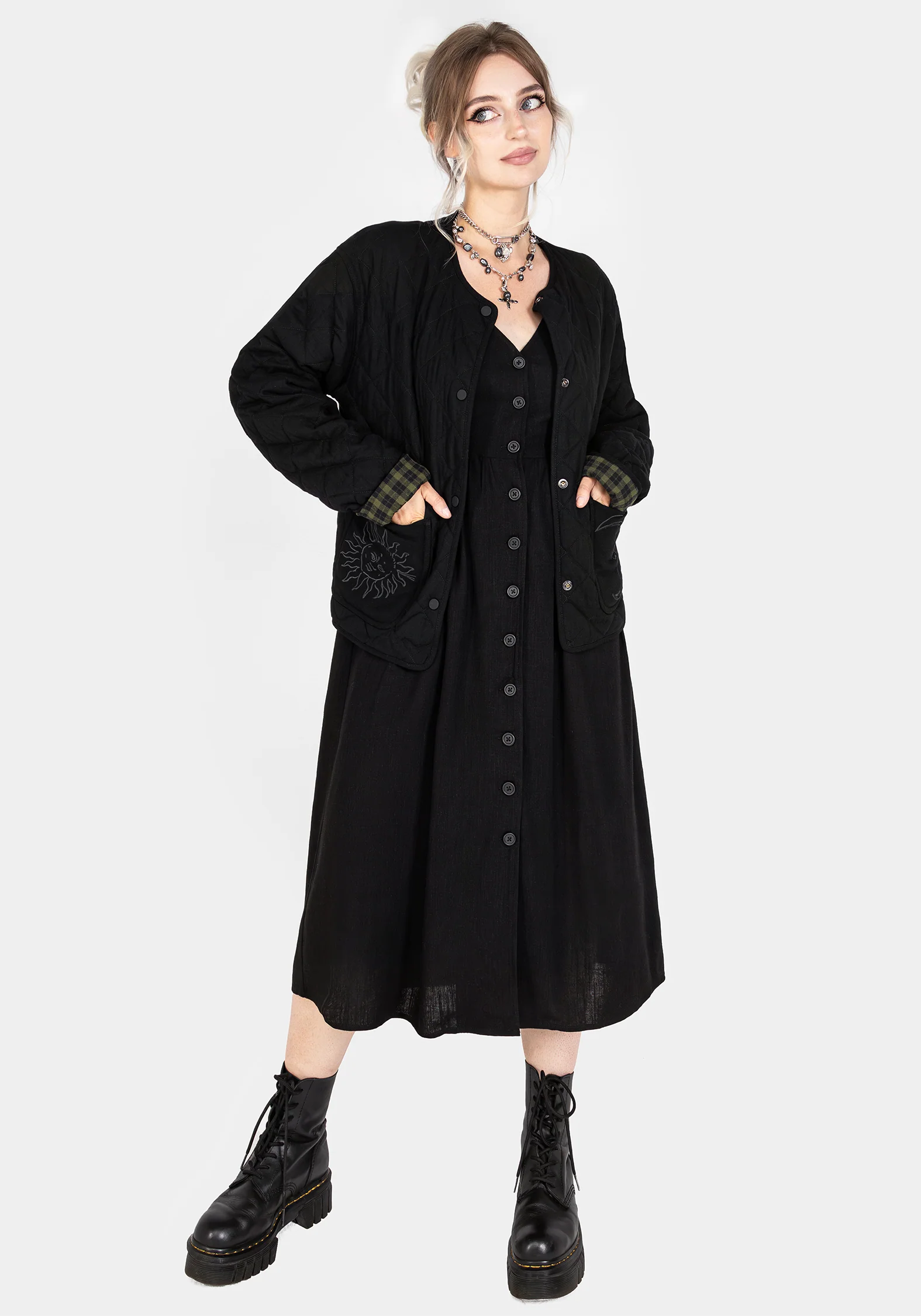 Rowan Linen Button Up Midi Dress - Image 7