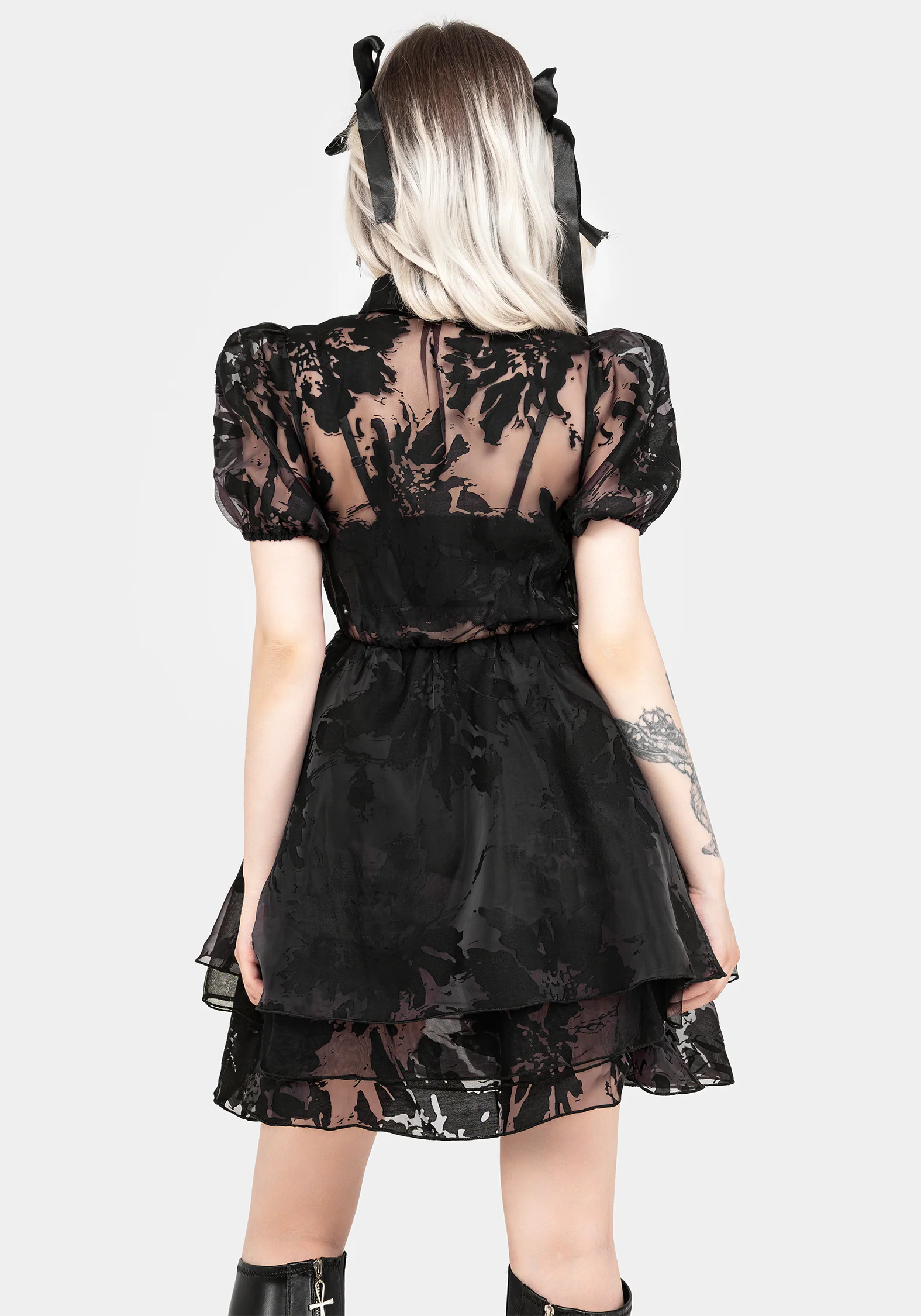 Spectre Layered Mini Shirt Dress - Image 3