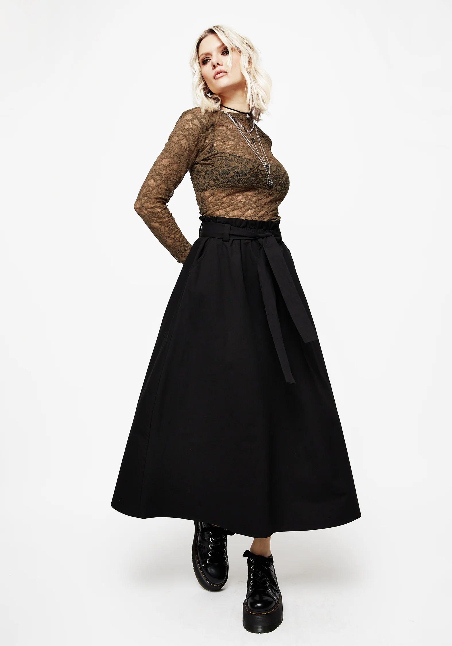 Strega Tie Belt Midaxi Skirt - Image 5
