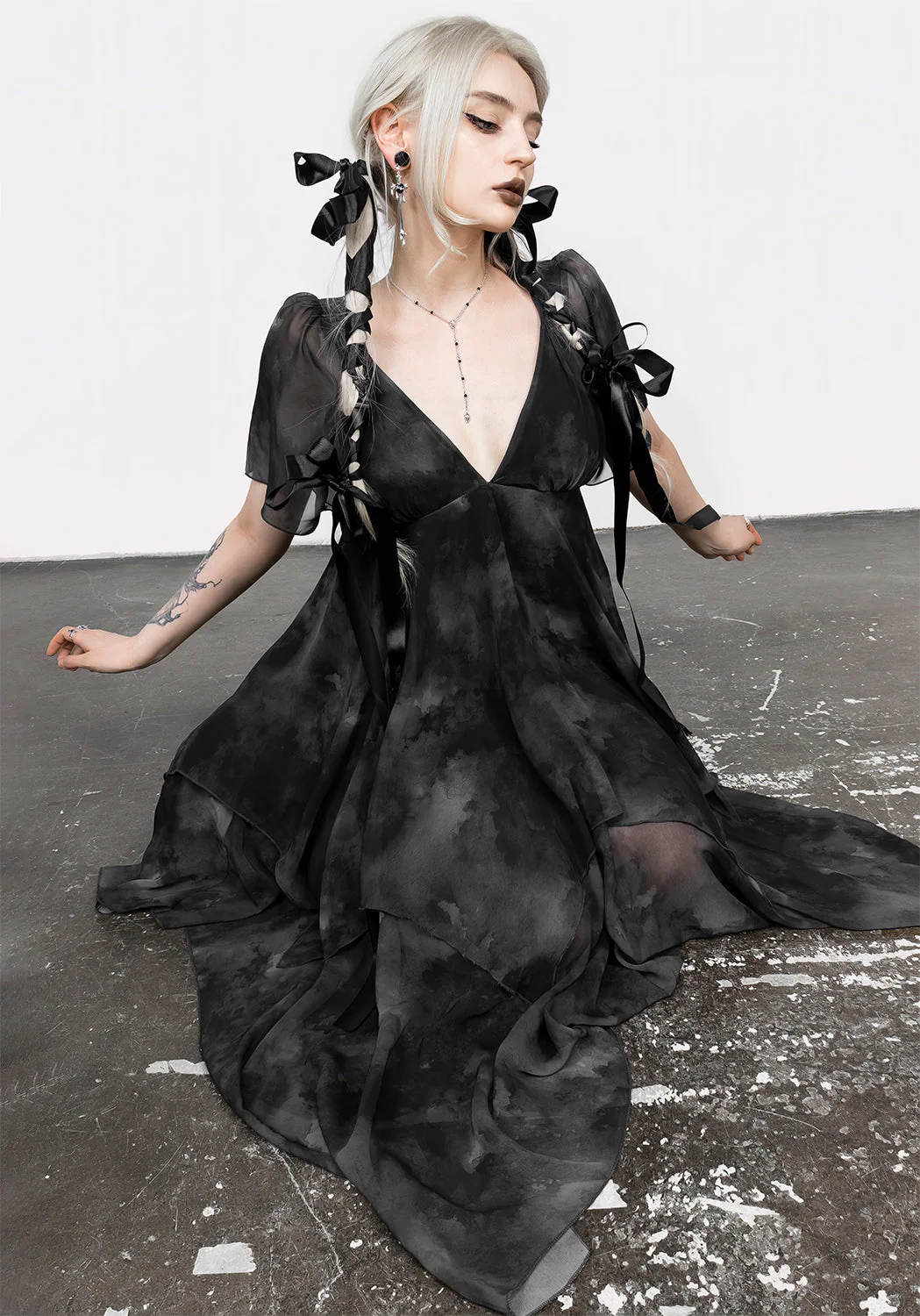 Tempest Layered Midi Dress - Image 9