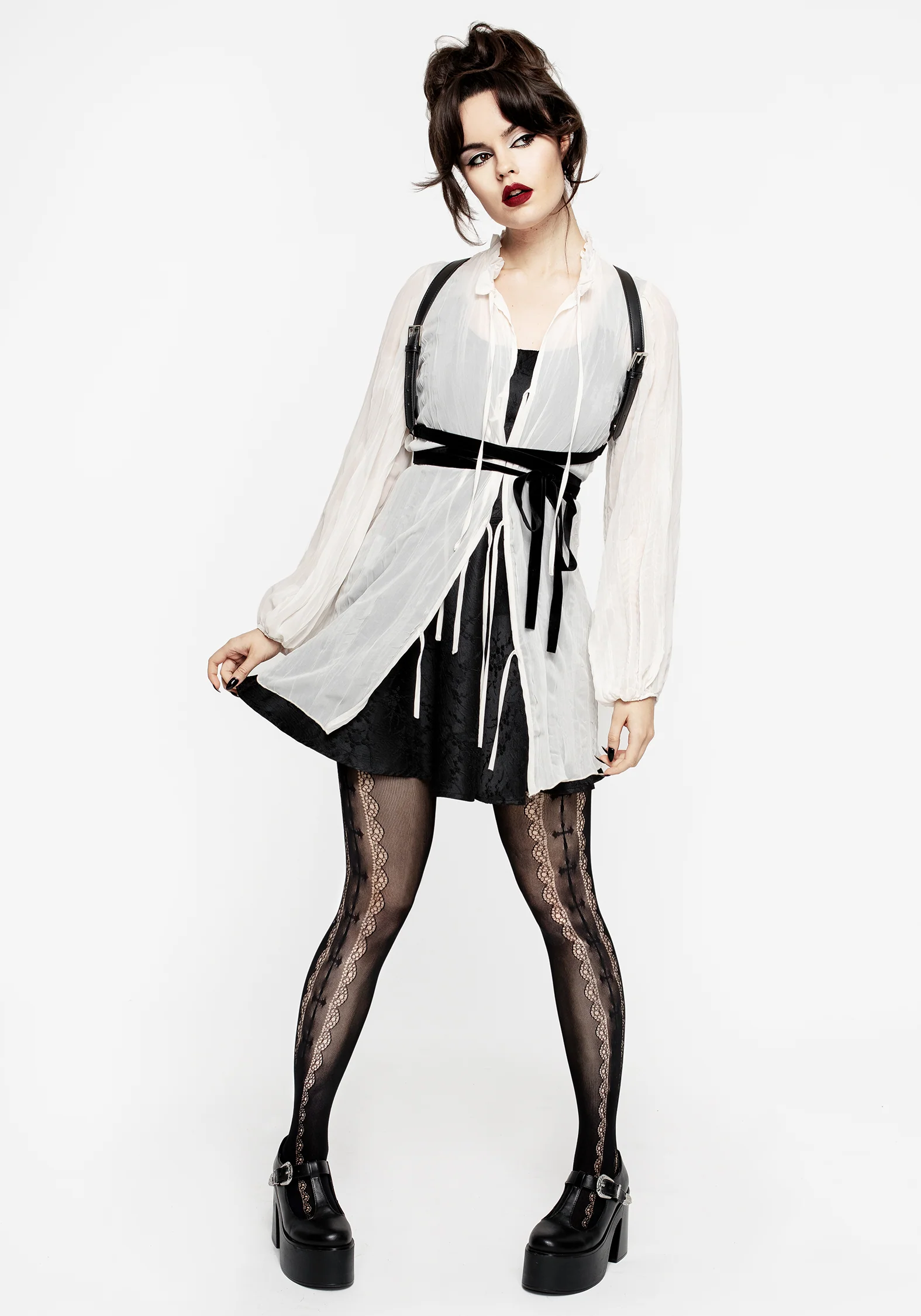 Villain Textured Blouse - White - Image 5