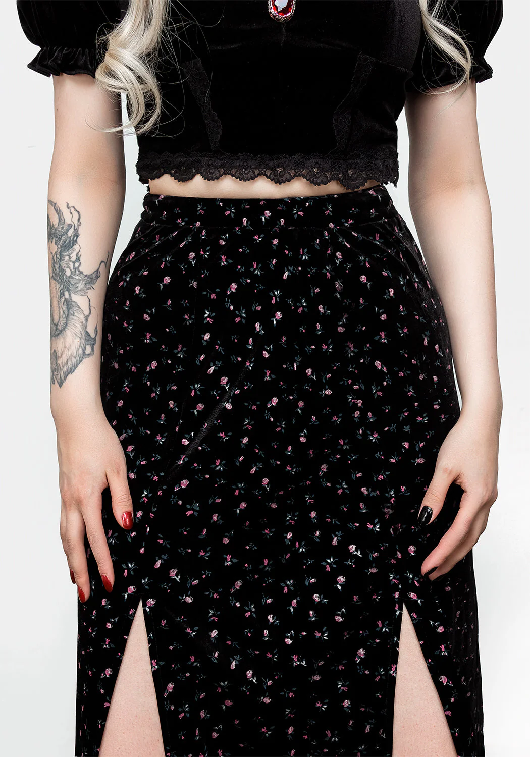 Woe Midi Split Skirt - Image 7