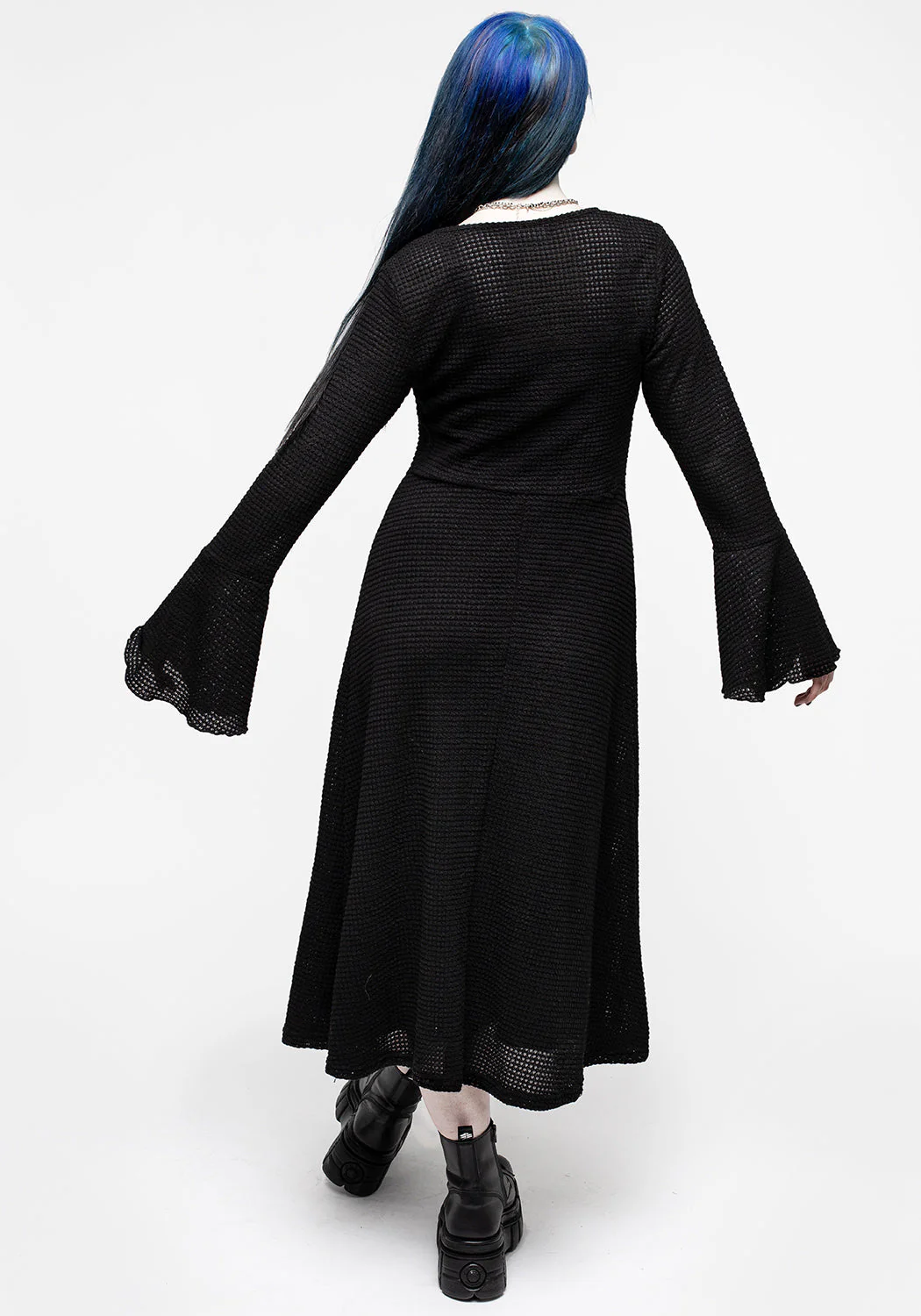 Xana Textured Tie Front Long Cardigan - Image 3